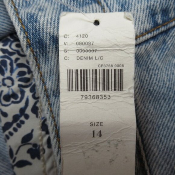 Anthropologie Pilcro The Madi Front-Slit Denim Maxi Skirt Endless Summer Wash 14 - Picture 10 of 11